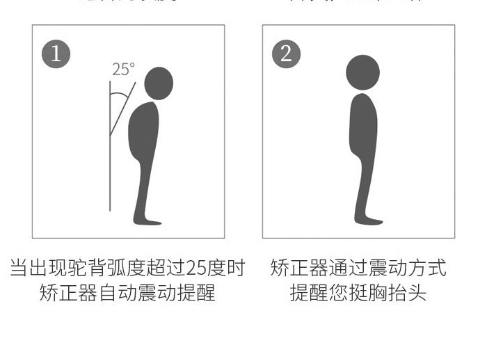 Rechargeable vibrating posture corrector